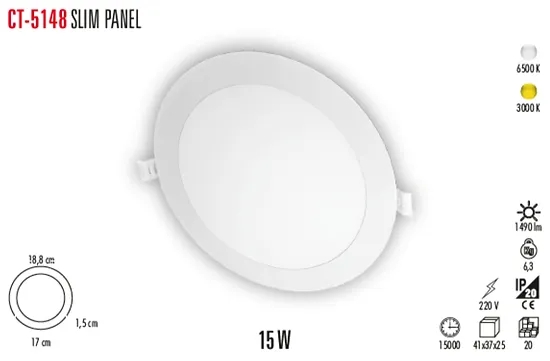 CT-5148%20SLİM%20PANEL%2015W%20SIVA%20ALTI