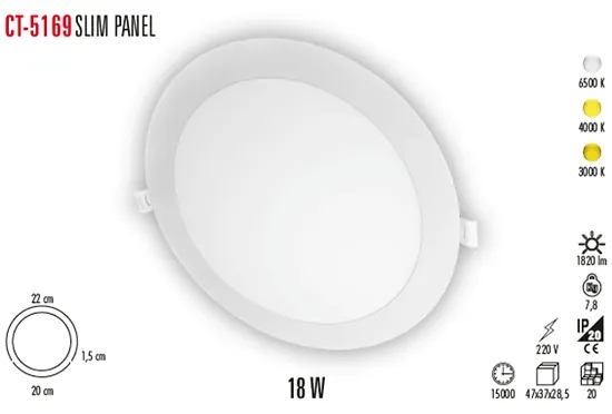 CT-5169%20SLİM%20PANEL%2018W%20SIVA%20ALTI