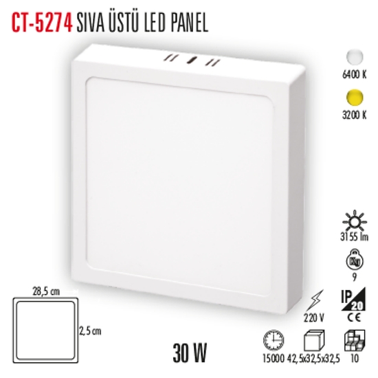 CT-5274%20SIVA%20ÜSTÜ%20LED%20PANEL