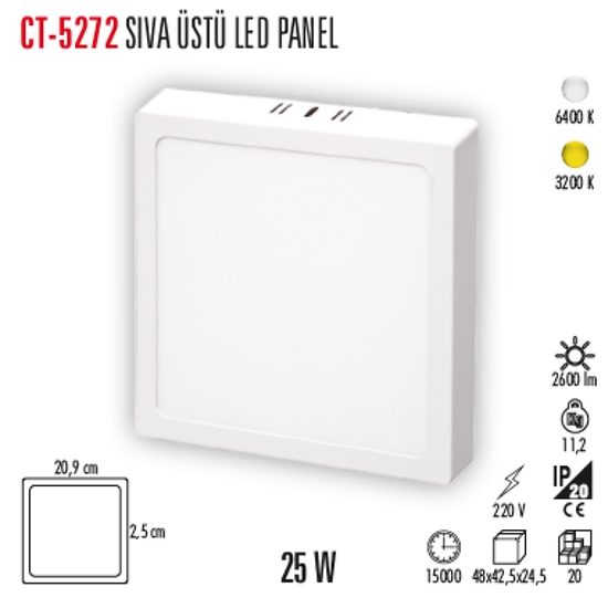 CT-5272%20SIVA%20ÜSTÜ%20LED%20PANEL