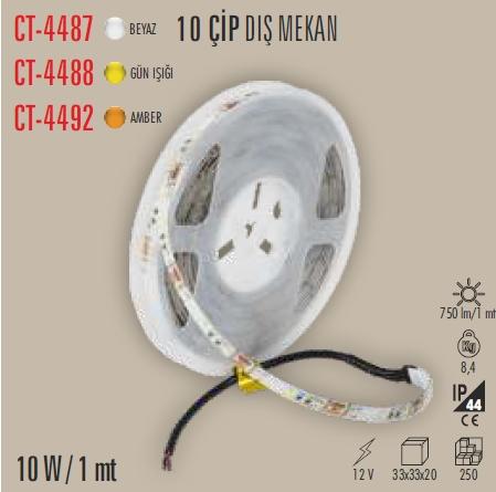 10W 1MT 10 ÇİPLİ İÇ MEKAN LED (Renk Seçenekleri İçin Kod İle Sipariş Veriniz)