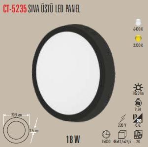 CT-5235 SIVA ÜSTÜ LED PANEL