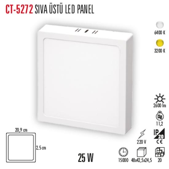 CT-5272 SIVA ÜSTÜ LED PANEL